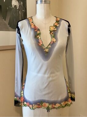 Jean Paul Gaultier Fuzzi Rare Vintage Mesh Top